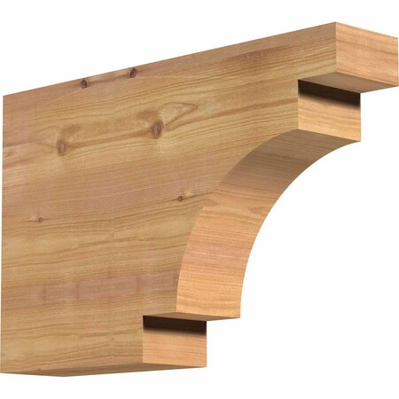 Ekena Millwork Mediterranean Smooth Rafter Tail, Western Red Cedar, 3 1/2"W x 12"H x 18"L RFT04X12X18MED00SWR